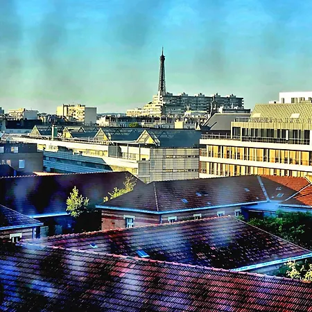 Loft Paisible Avec Vue Sur La Tour Eiffel Apartment